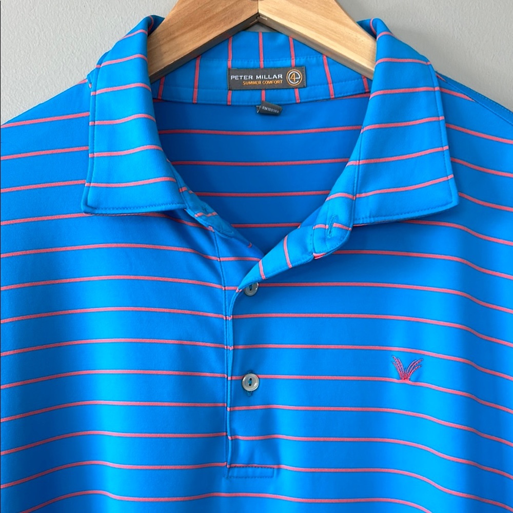 Peter Millar Summer Comfort Men’s Golf Polo Shirt Size XL